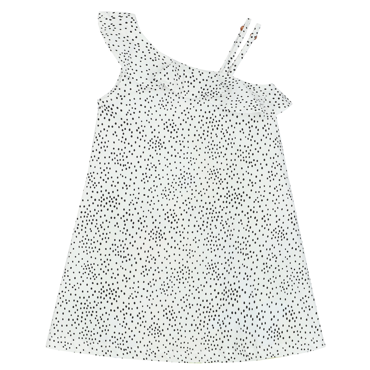 Girls White Graphic Dress, 1, hi-res image number null