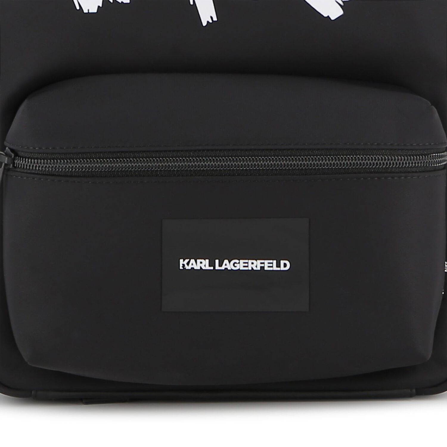 Black Logo Backpack, 1, hi-res