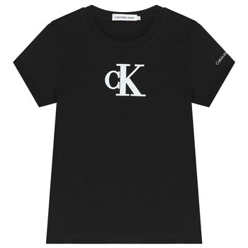 Girls Black Logo T-Shirt