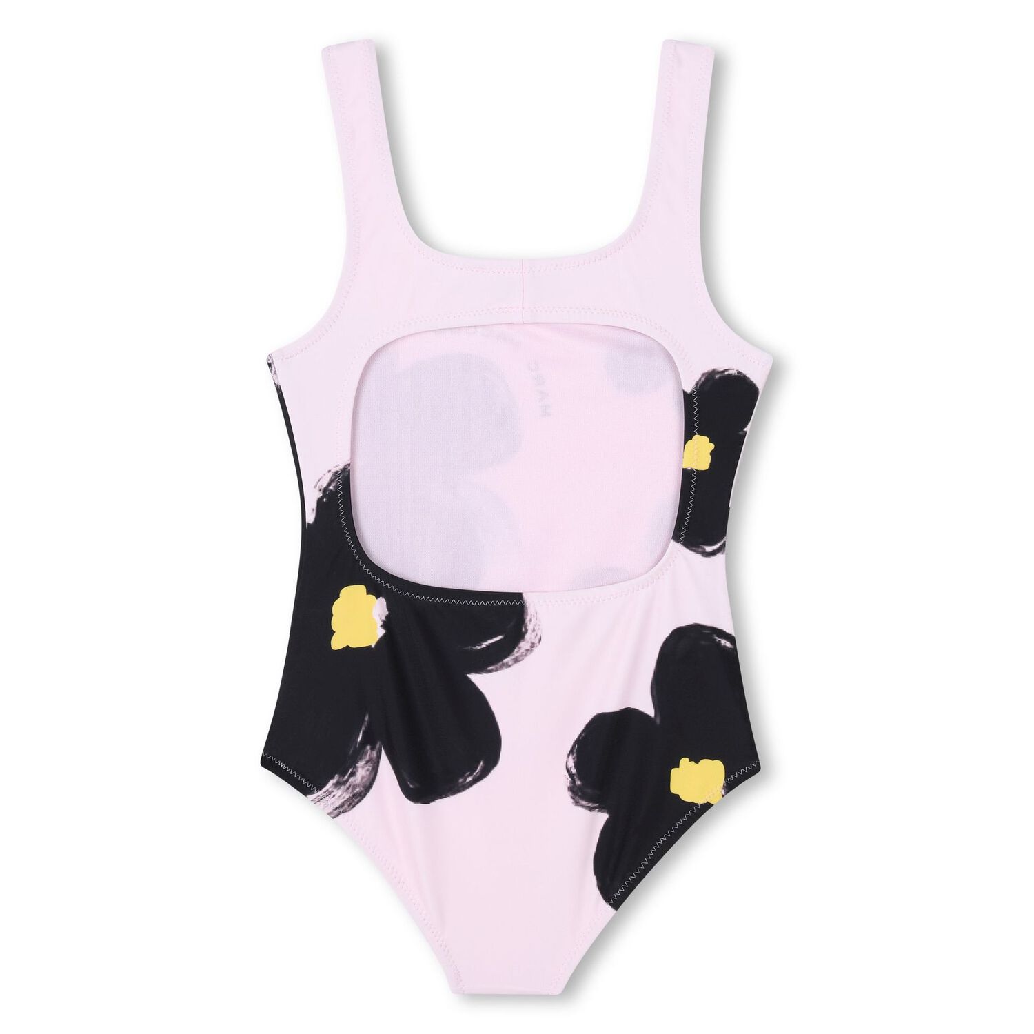 Girls Pink Daisy Swimsuit, 1, hi-res