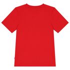 Boys Red Dragon Logo T-Shirt, 3, hi-res