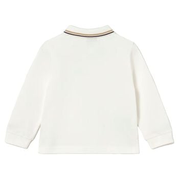 Younger Boys Ivory Puppy Polo Shirt