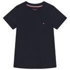 تيشيرت بنات من القطن  بالشعار باللون الوردى والكحلى ( 2 قطعه ) , 2, hi-res