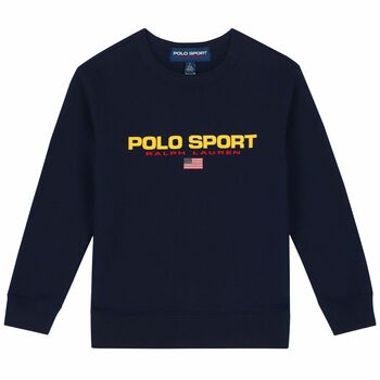 Boys Navy Logo Sweatshirt
