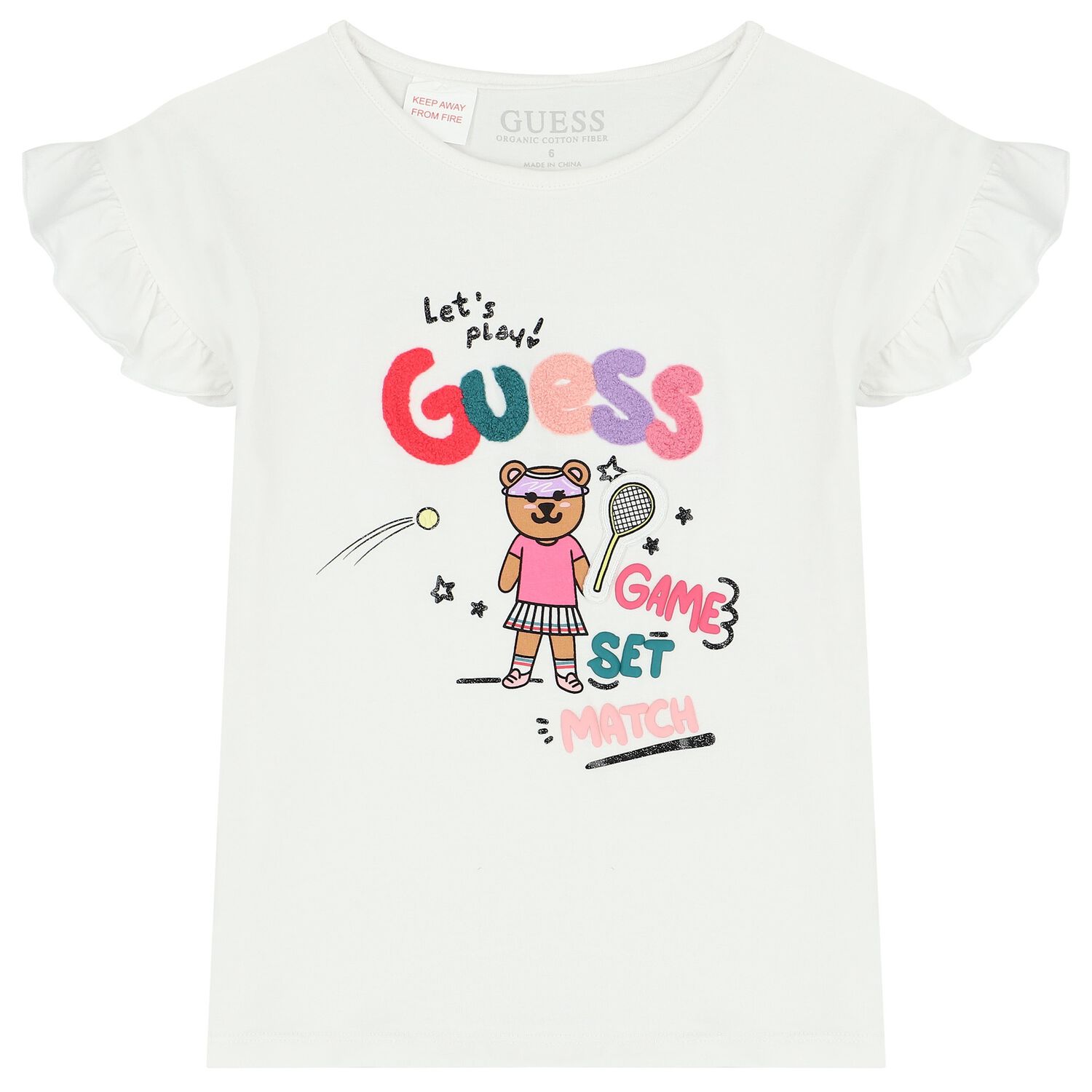 Girls White Logo T-Shirt, 1, hi-res image number null