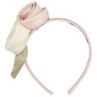Girls Pink 3D Flower Headband, 2, hi-res