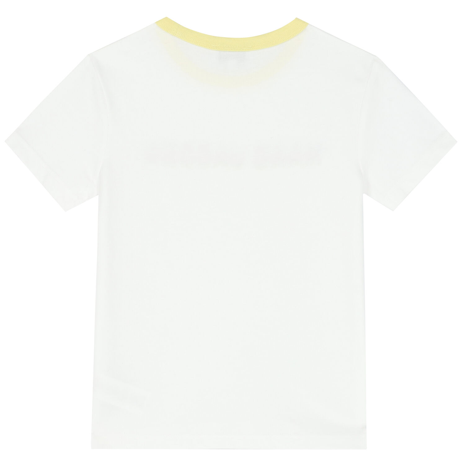 تيشيرت قطن بالشعار باللون الأبيض للبنات, 3, hi-res