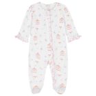 Baby Girls White & Pink Carousel Babygrow, 1, hi-res