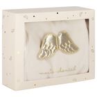 أفرول  مخملي بطبعة اجنحة باللون العاجي   , 1, hi-res