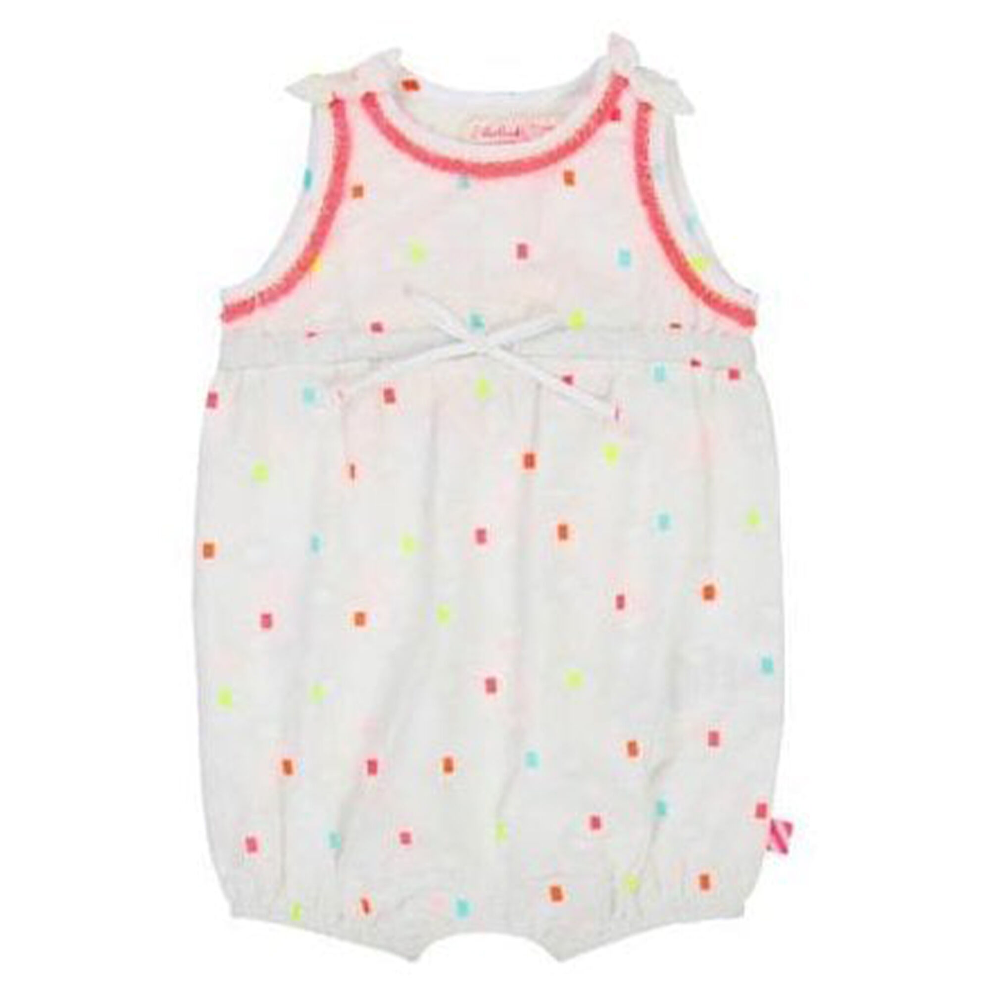 BILLIEBLUSH Baby Girls White Cotton Romper Junior Couture UAE