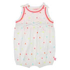 رومبير قطن باللون الابيض للبنات, 1, hi-res