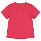 Girls Pink Logo T-Shirt, 2, hi-res