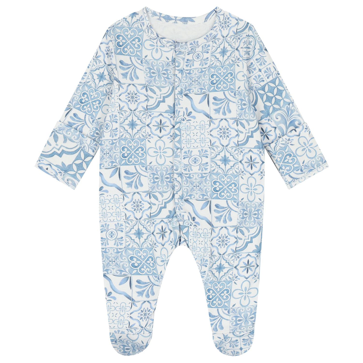 Baby Boys Blue & White Babygrow Gift Set, 1, hi-res