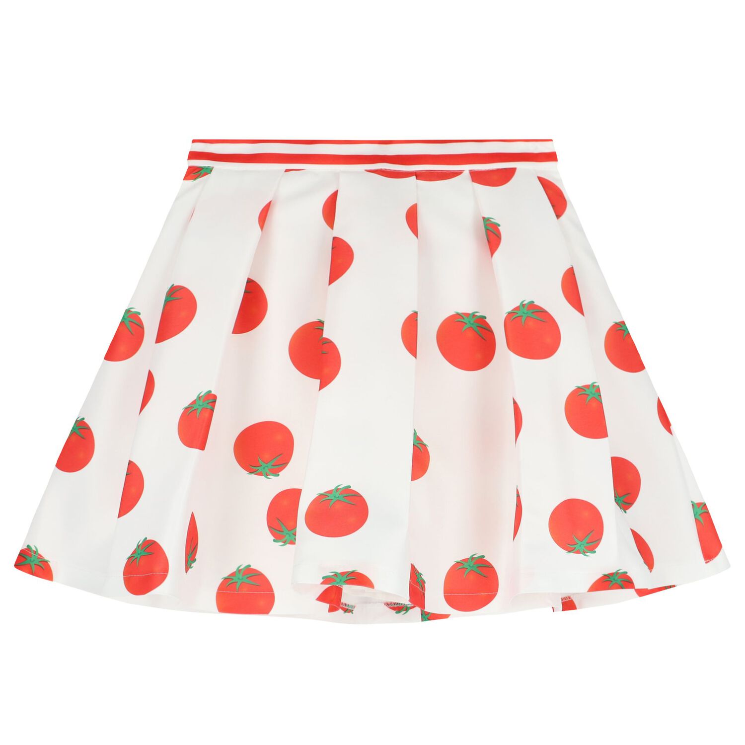 Girls Red & White Skirt Set, 1, hi-res image number null