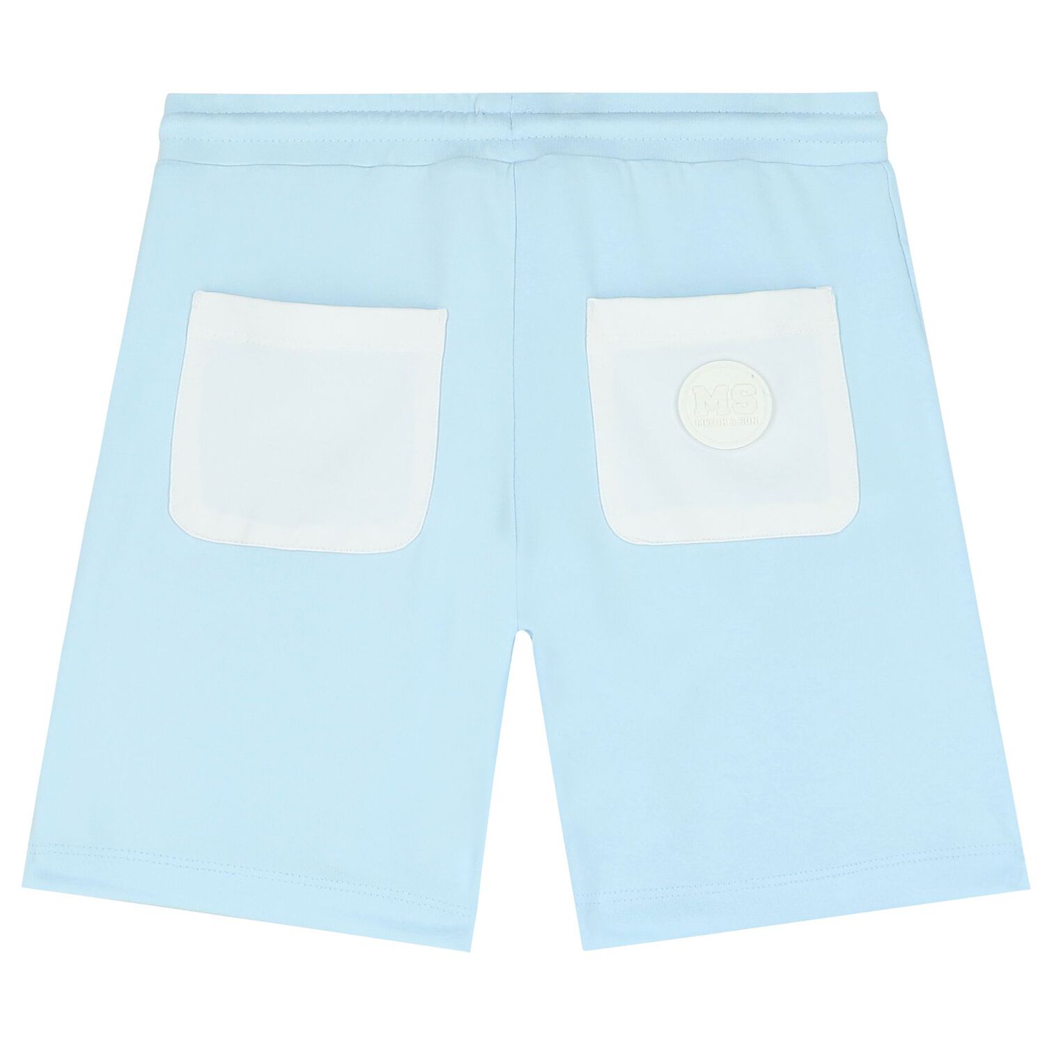 Boys Blue & White Logo Shorts Set, 1, hi-res image number null