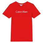 Boys Red Logo T-Shirt, 1, hi-res