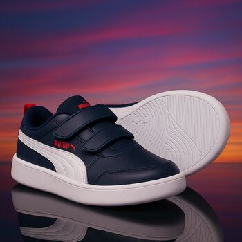 Boys Navy Blue Courtflex Trainers