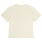 Girls Ivory Teddy Bear Logo T-Shirt, 1, hi-res