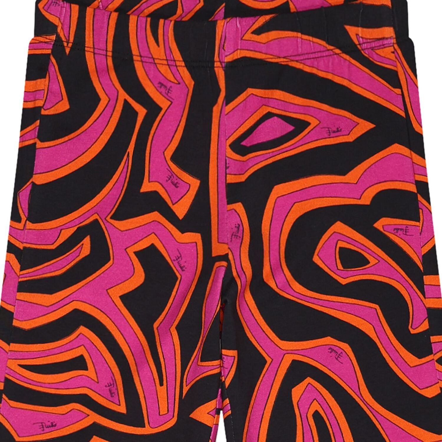 Girls Purple & Black Labirinto Leggings, 1, hi-res