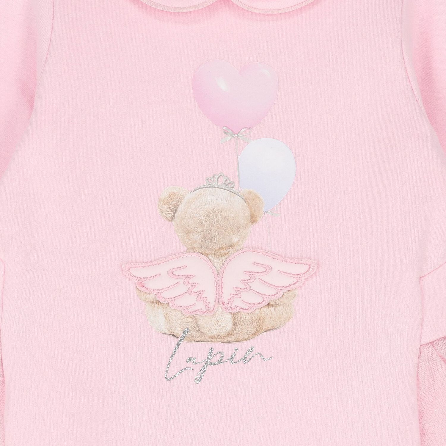 Baby Girls Pink Logo Babygrow, 1, hi-res image number null