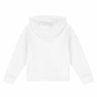 Girls White & Black Logo Hooded Top, 1, hi-res