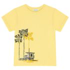 Boys Grey, Yellow & White Shorts Set, 1, hi-res