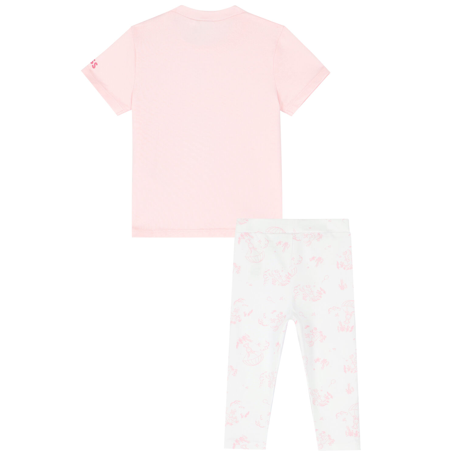 Younger Girls Pink T-Shirt & Leggings Set, 1, hi-res image number null