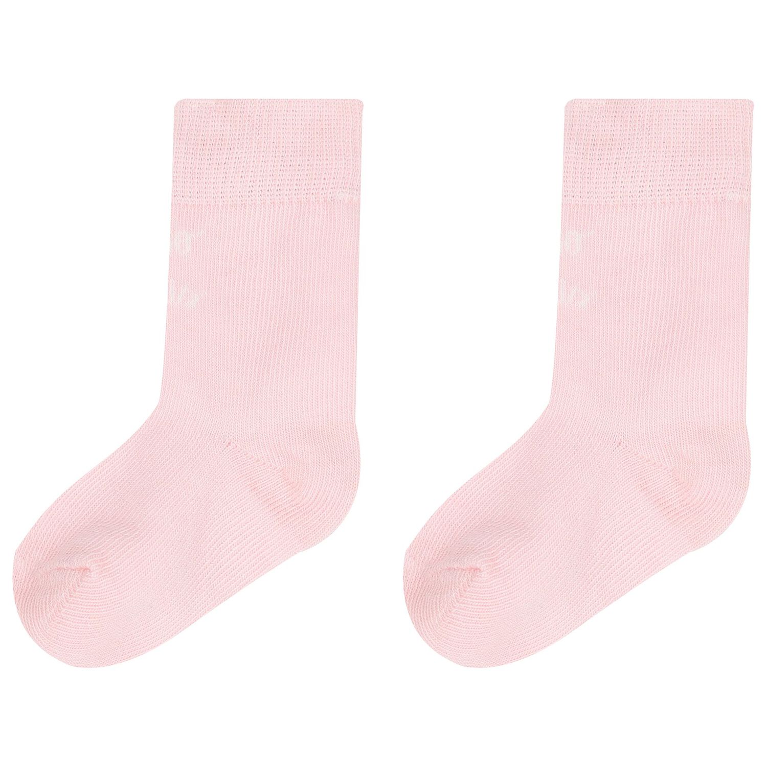 Baby Girls Pink Logo Socks ( 2-Pack ), 1, hi-res image number null
