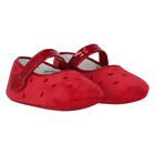 حذاء قبل المشي باللون الأحمر للبنات, 1, hi-res