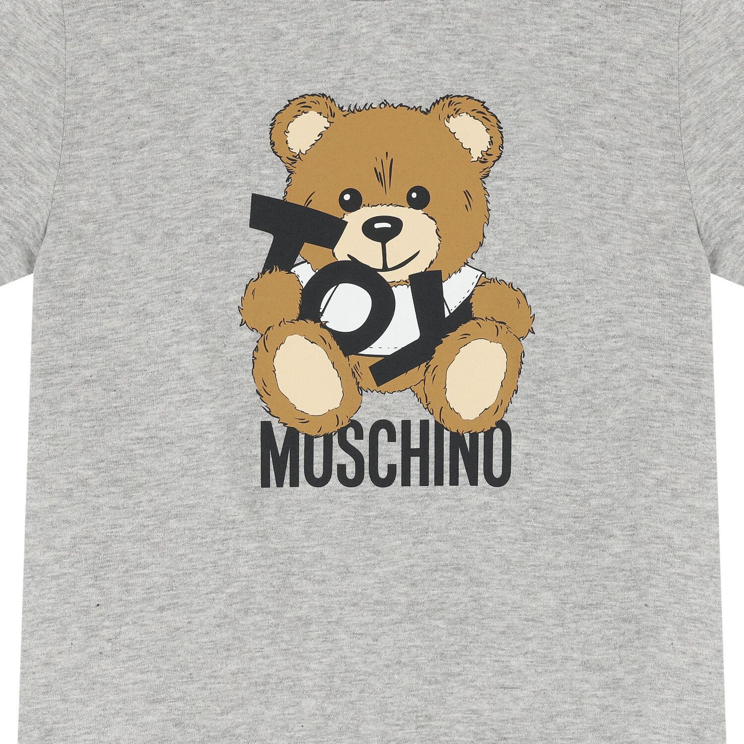 Grey Teddy Bear Logo T-Shirt, 7, hi-res