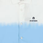 Boys White & Blue Logo Shirt, 1, hi-res