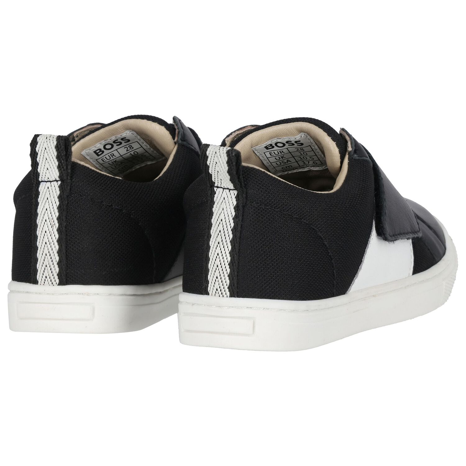 Boys Black Logo Trainers, 1, hi-res image number null