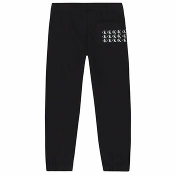 Girls Black Logo Joggers