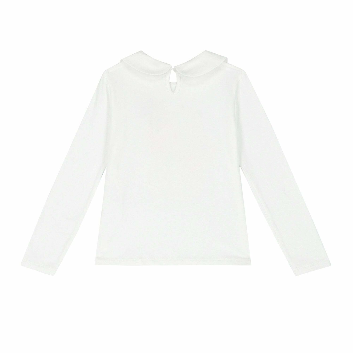 Girls White Printed Long Sleeve Top, 1, hi-res image number null