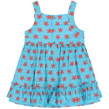 Girls Blue Starfish Dress