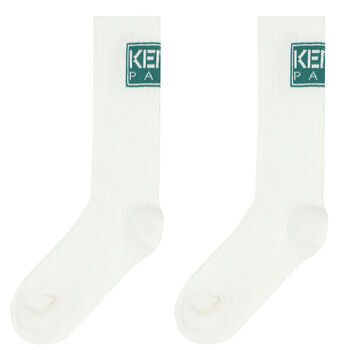 Ivory Logo Socks