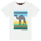 Boys White Boys White Camel Logo T-Shirt, 1, hi-res