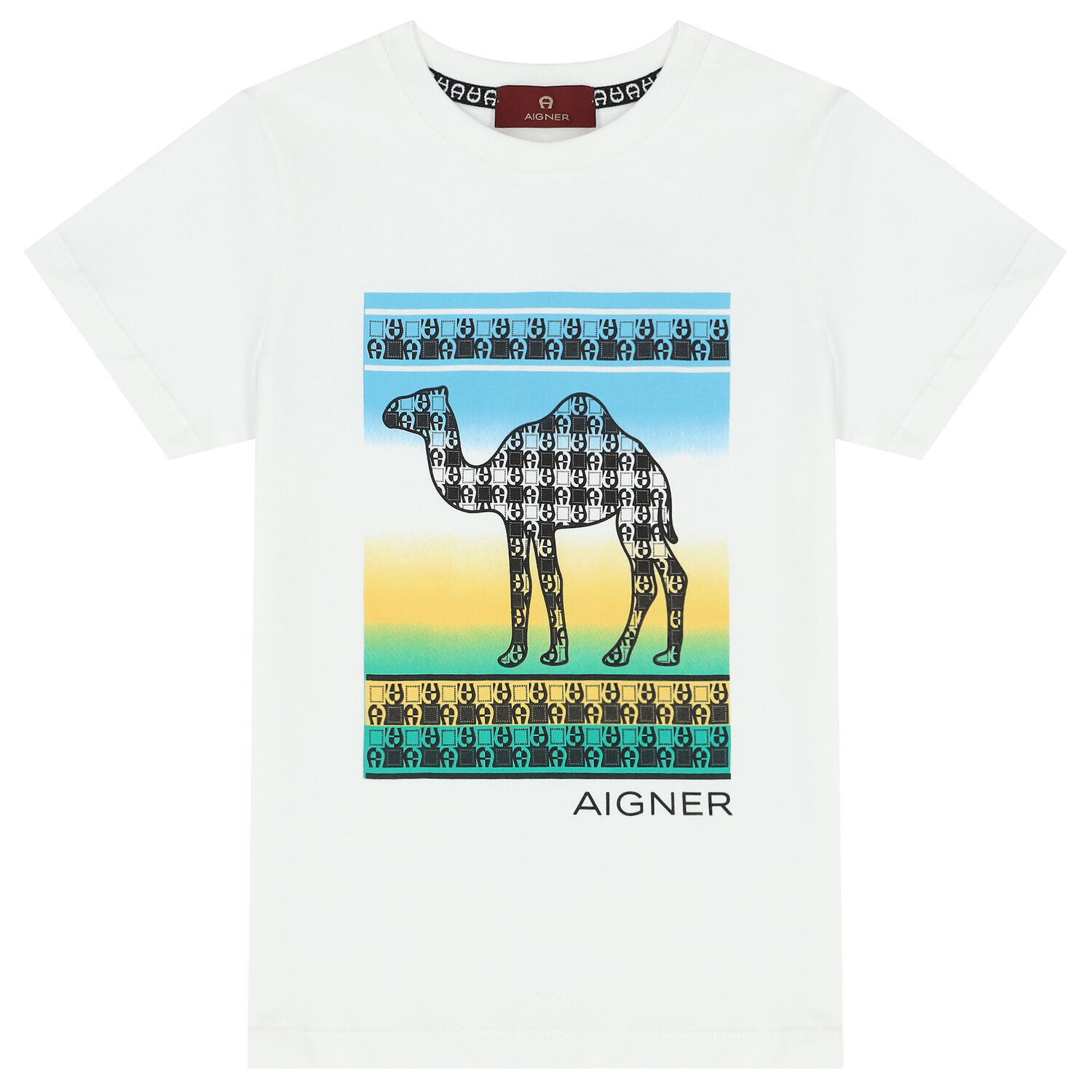 Boys White Boys White Camel Logo T-Shirt, 1, hi-res