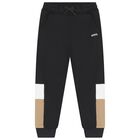 Boys Black Logo Joggers, 4, hi-res