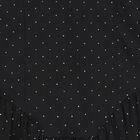 Girls Black Embellished Rhinestones Dress, 1, hi-res