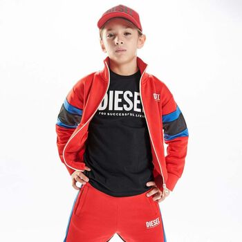 Boys Black Logo T-Shirt