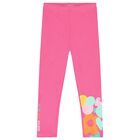 Girls White & Pink Heart Leggings Set, 1, hi-res