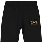 بنطلون أولاد رياضي بالشعار باللون الأسود, 2, hi-res