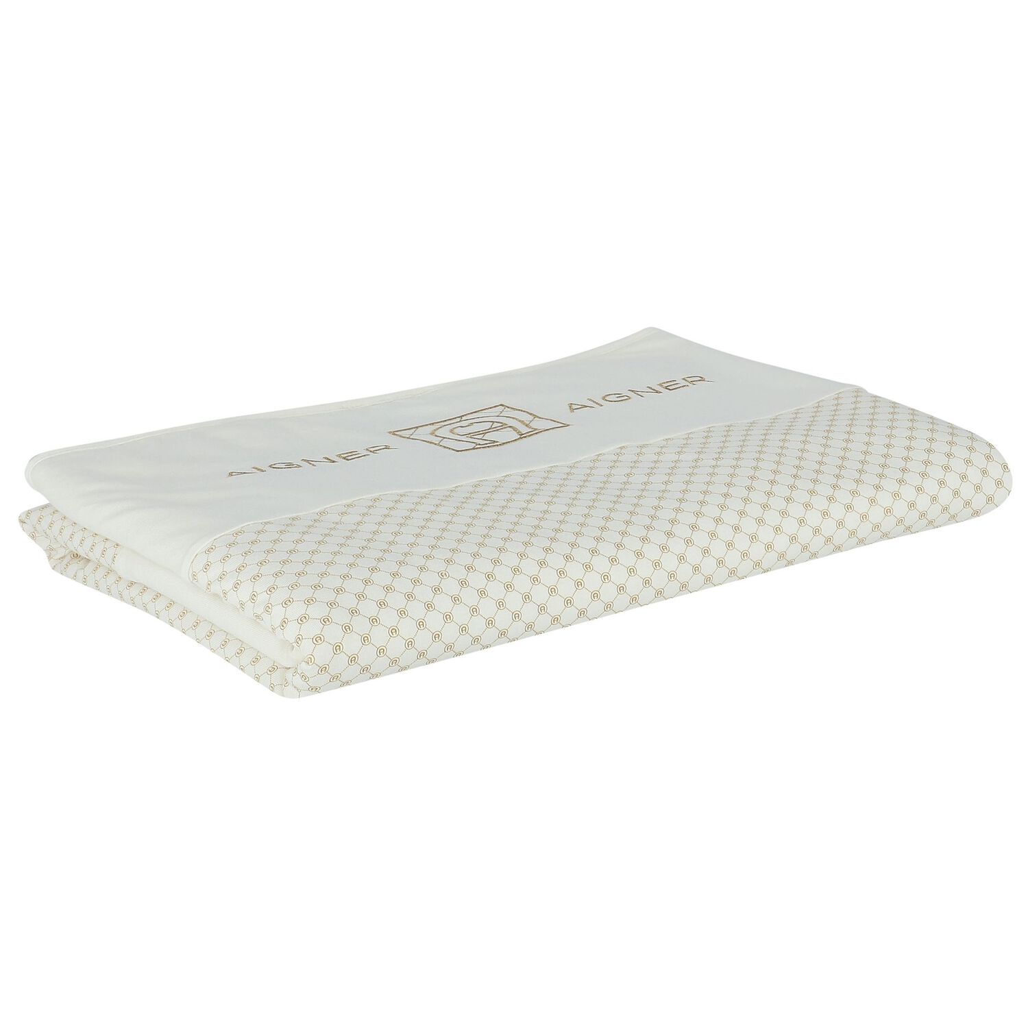 Ivory & Gold Logo Baby Blanket, 1, hi-res image number null