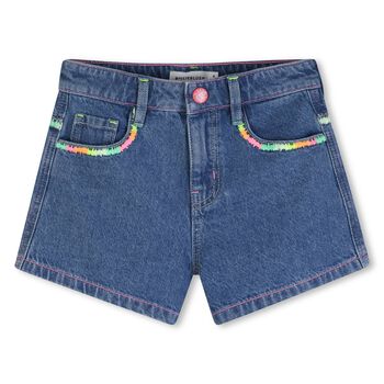 Girls Blue Denim Shorts
