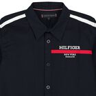 تيشيرت أولاد بالشعار باللون الكحلي, 1, hi-res