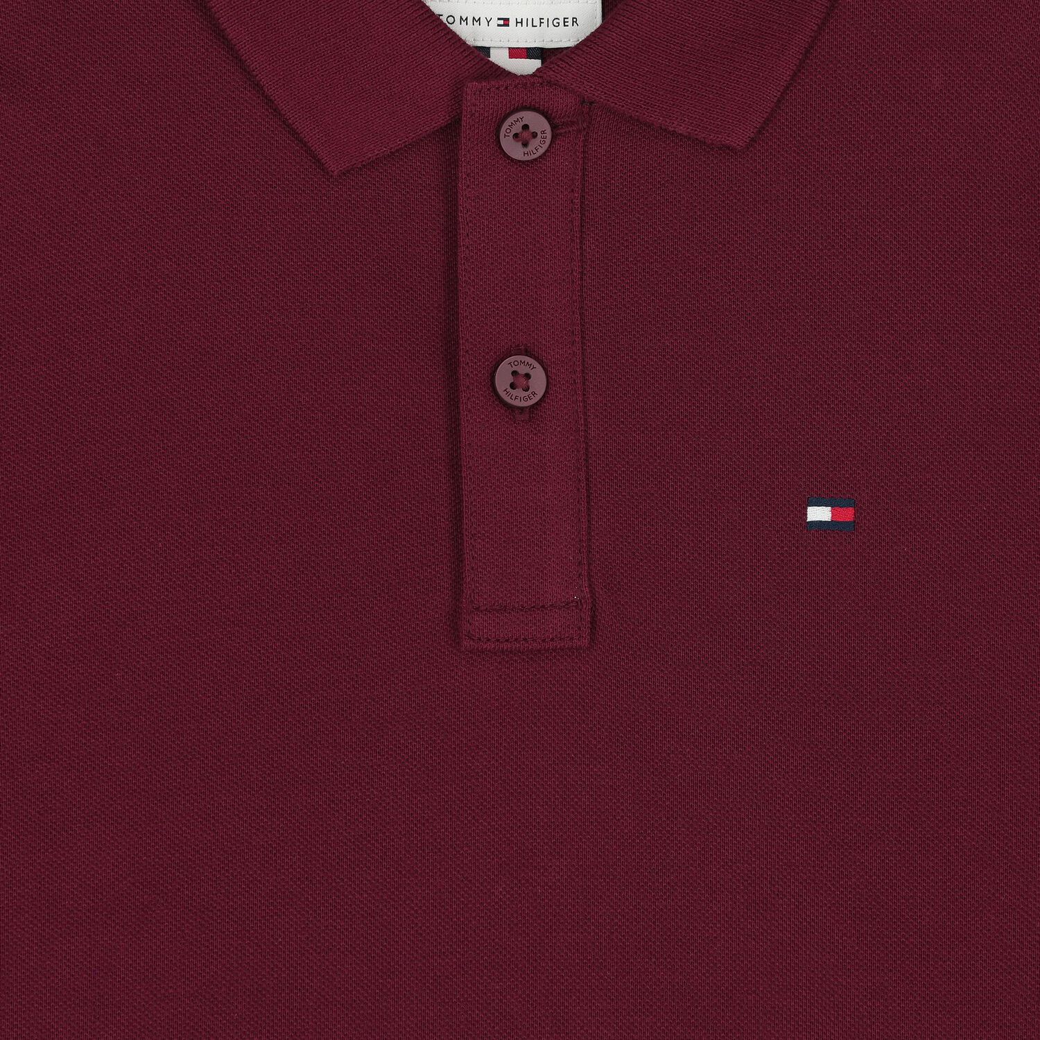 Boys Burgundy Logo Polo Shirt, 4, hi-res