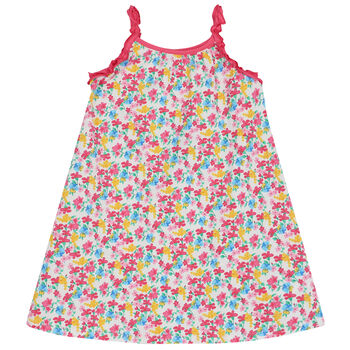 Girls white Floral Dress