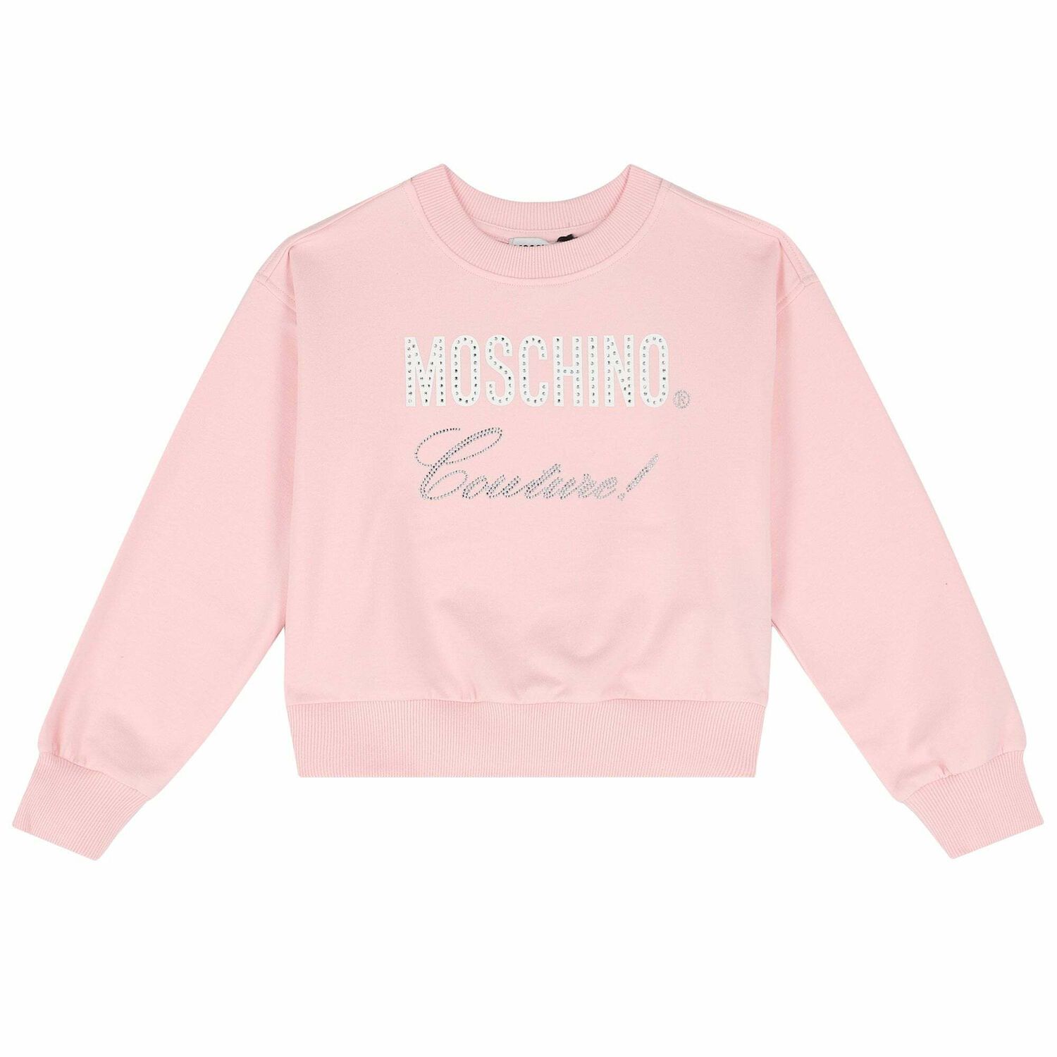 Girls Pink Crystal Logo Tracksuit, 1, hi-res