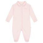 Baby Girls Pink Babygrow, 2, hi-res